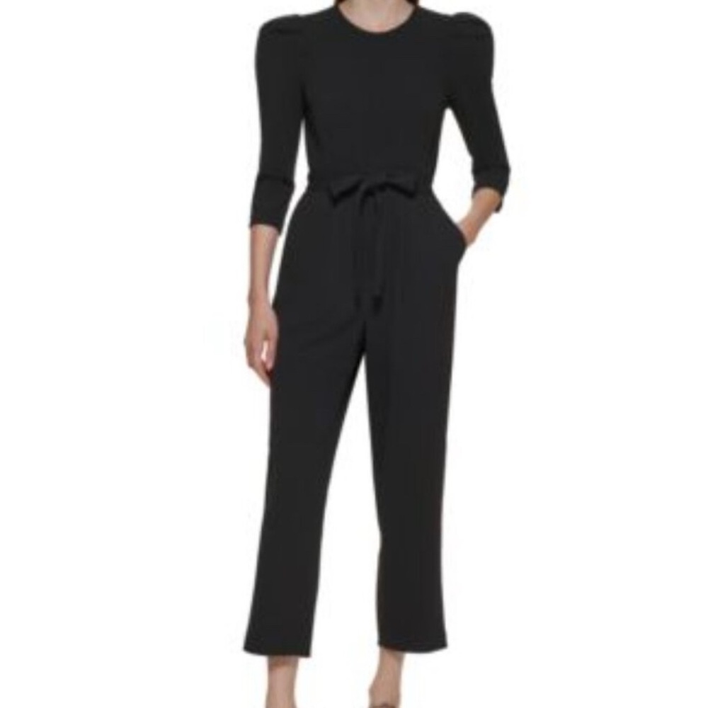 Chic Navy Blue Jumpsuit with Belt